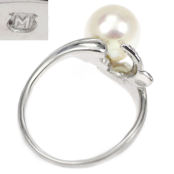 ラストが MIKIMOTO ダイヤモンド リング 径約 7.8mmの通販 by 競美@20