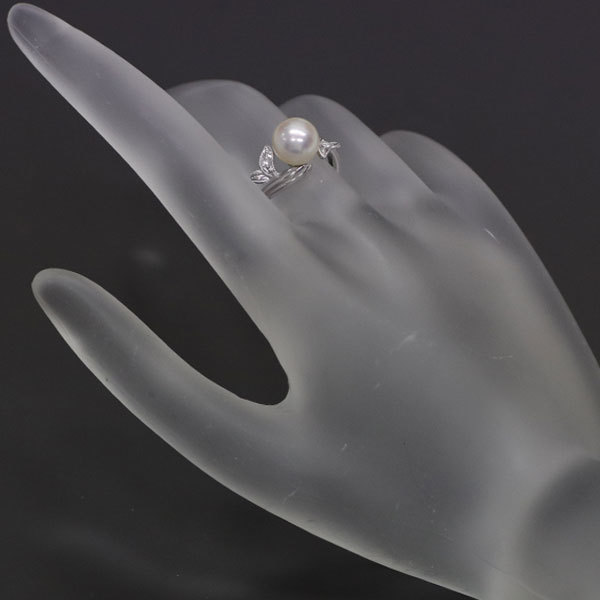 ラストが MIKIMOTO ダイヤモンド リング 径約 7.8mmの通販 by 競美@20