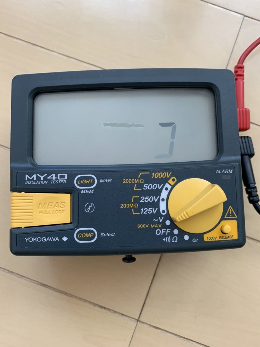 YOKOGAWA 横河 MY40 MY40-01 デジタル絶縁抵抗計 AC 交流電圧計 2000MΩ 販売限定 YOKOGAWA デジタル絶縁抵抗計 MY40 工具/メンテナンス