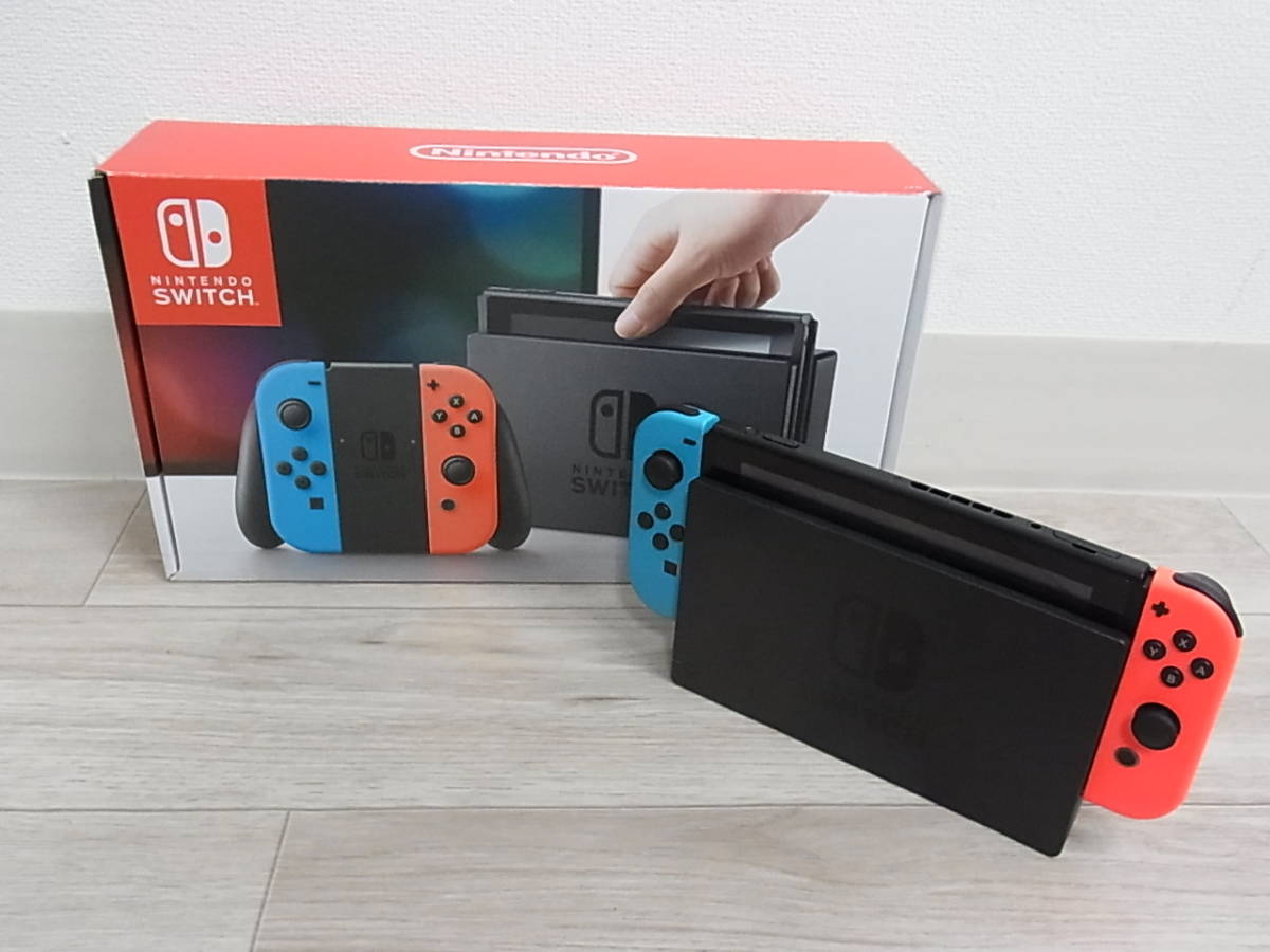 Nintendo Switch ニンテンドー スイッチ 新型スイッチ バッテリー強化版 had-s-kabaa 中古品_画像1