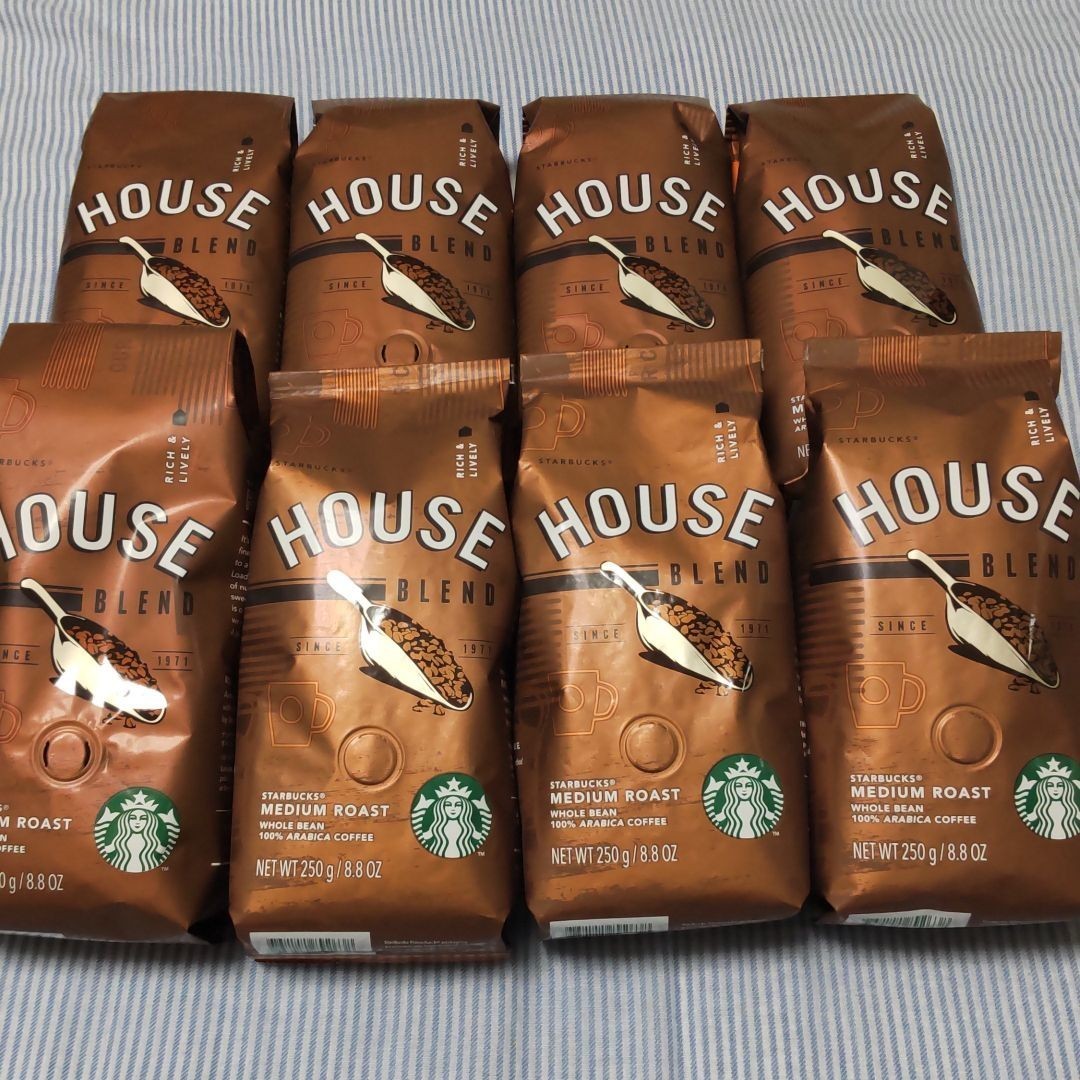 更新 スターバックス コーヒー豆 ハウスブレンド 250g 8袋 未開封  豆