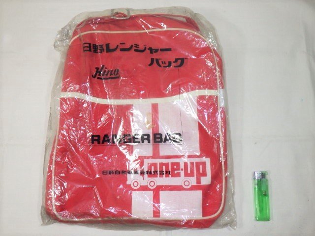 #386: не использовался подлинная вещь! Hino Ranger сумка красный Hino Motors #