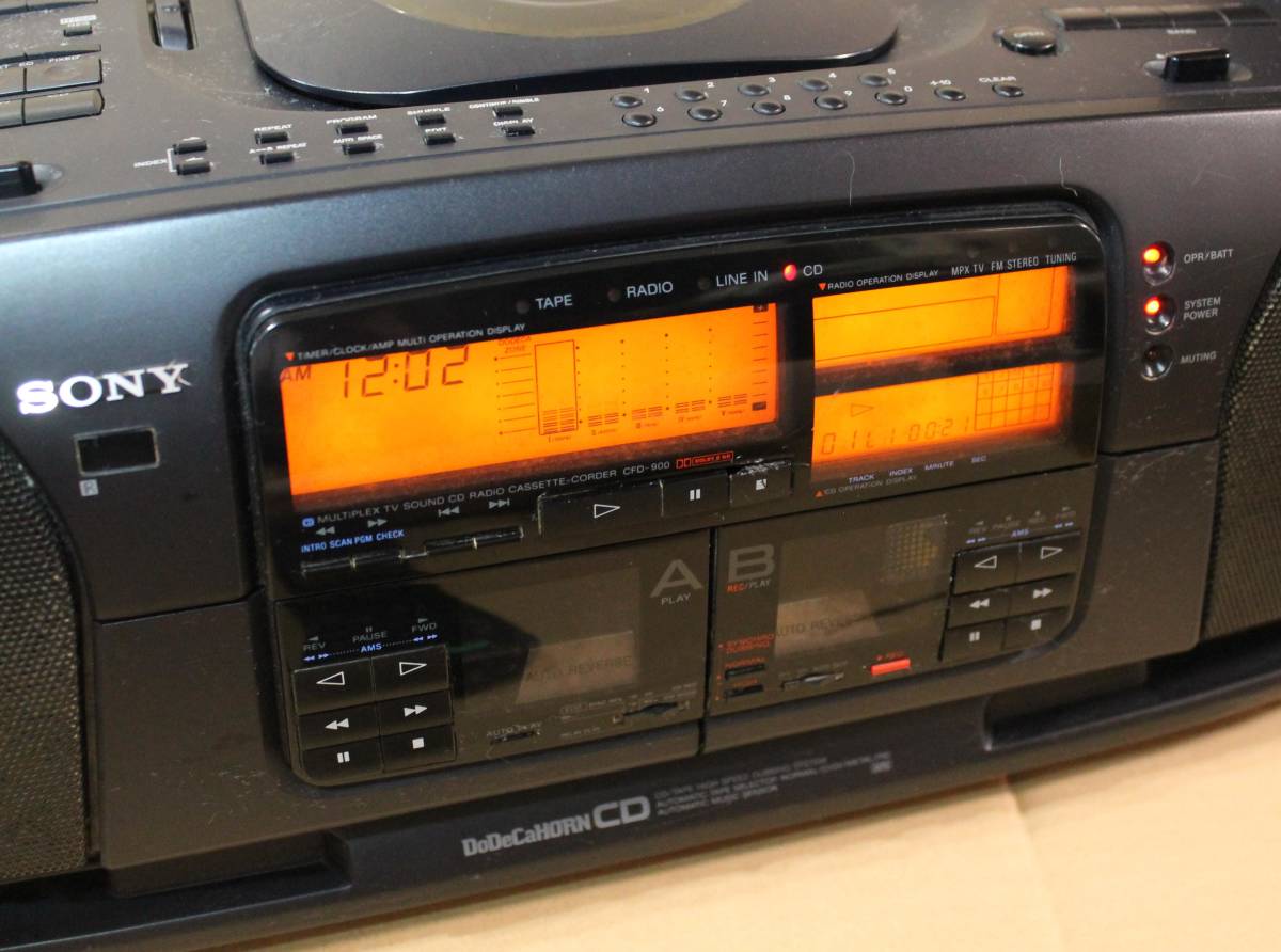 SONY CDラジカセ ドデカホーン CFD-900 現状品 【G04】 item SONY CDラジカセ ドデカホーン CFD-900 現状品 【G04】 item