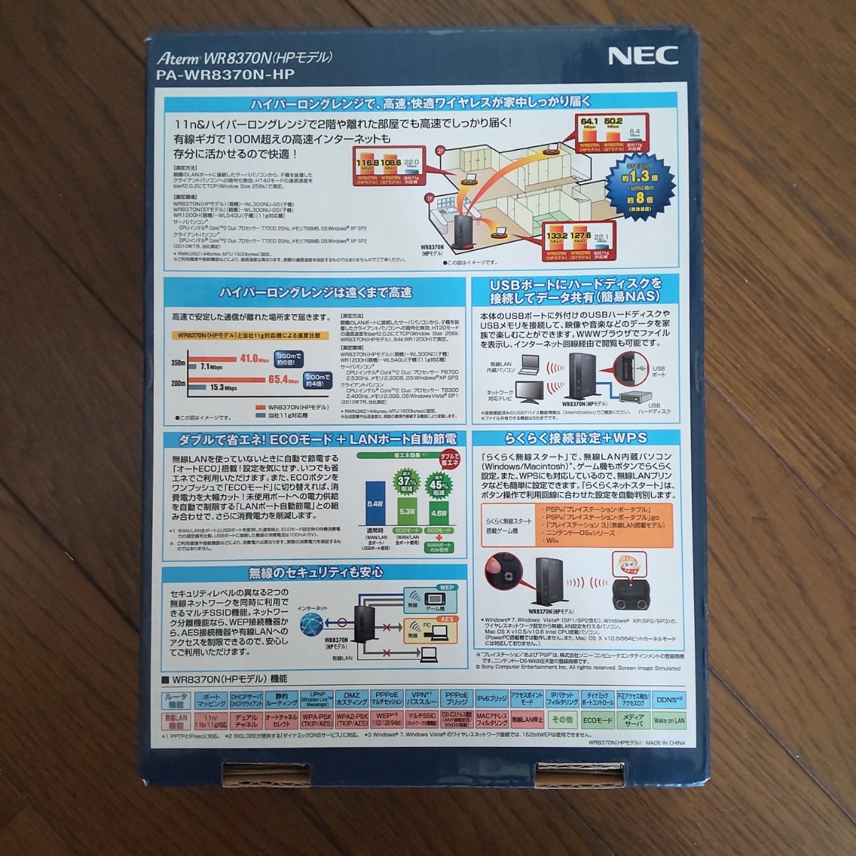 NEC ワイヤレスブロードバンドルーター