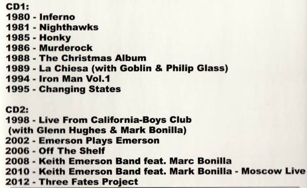 【MP3-CD】 Keith Emerson キース・エマーソン Part-1-2 2CD 14アルバム収録_画像3