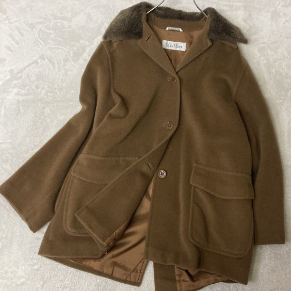 マックスマーラ MaxMara 最高級 白タグ カシミヤコート♪ キャラメル J