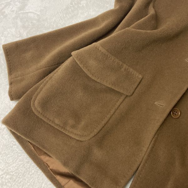 マックスマーラ MaxMara 最高級 白タグ カシミヤコート♪ キャラメル J:40(M~L) D209_画像3