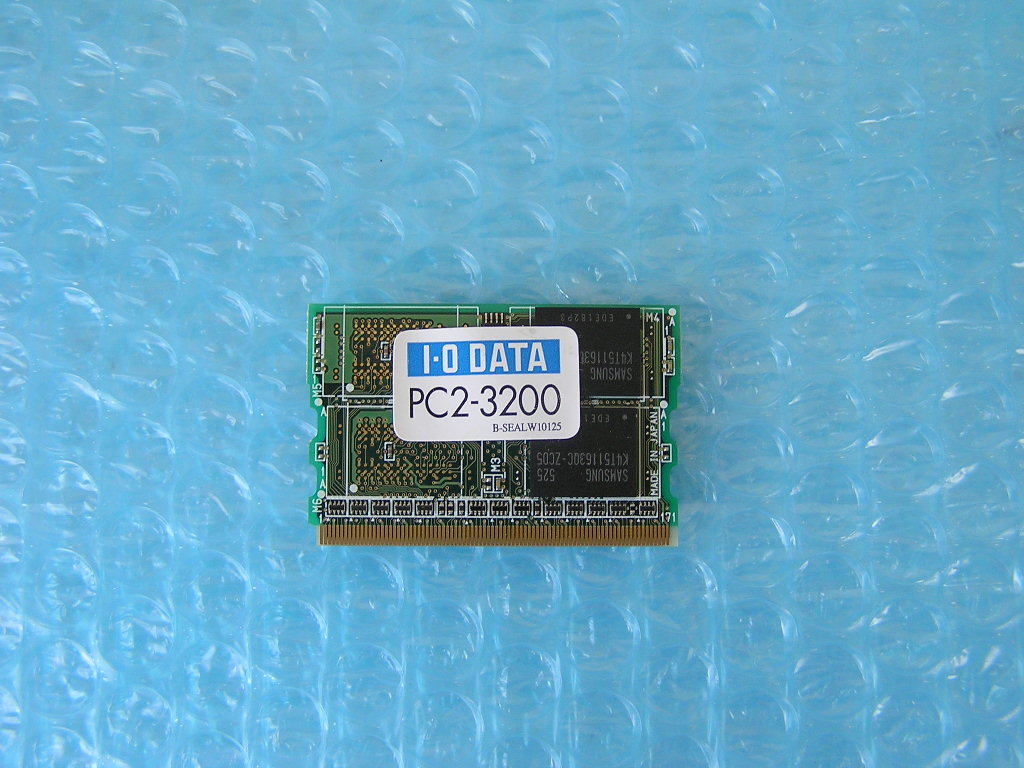 ■256MB I/O DATA MicroDIMM PC2-3200 DDR2 400_画像1