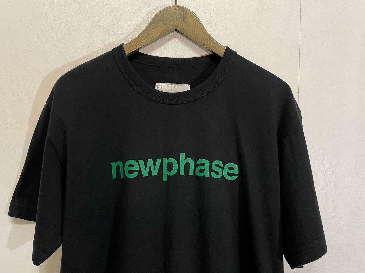 美品 正規 20SS sacai サカイ NEWPHASE Tシャツ 半袖 カットソー 黒3 オンライン限定 20-0166S 419M 直販大セール 半袖 デザインカットソー 【未使用美品】最終価格!sacai シャツ/ブラウス(半袖/袖なし)