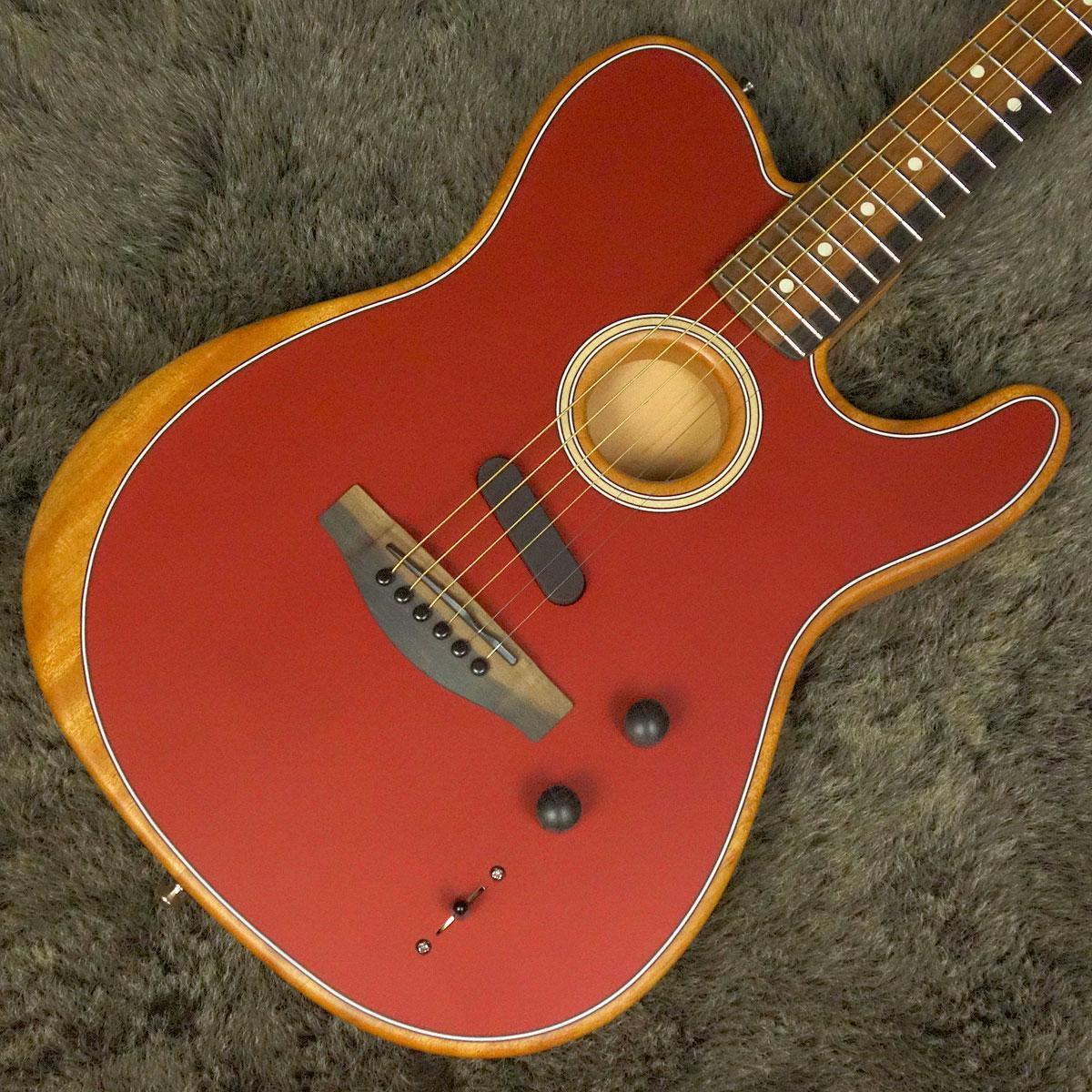 Fender American Acoustasonic Telecaster Crimson Red-