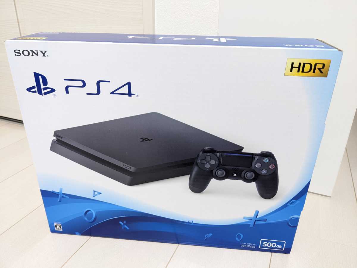 新品未開封☆プレイステーション4 PlayStation4 PS4本体 CUH-2100AB01 ジェットブラック 500G 