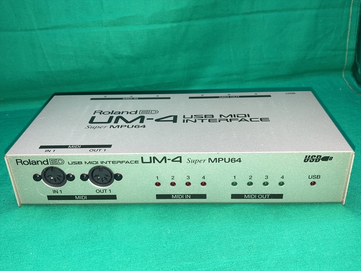 □ Roland ローランド USB MIDI インターフェース Super MPU64 UM-4 の