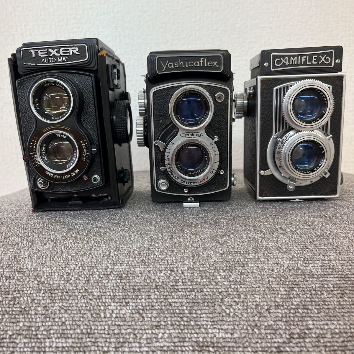 1円〜スタート】二眼レフカメラ TEXER AUTO MAT yashica flex CAMI