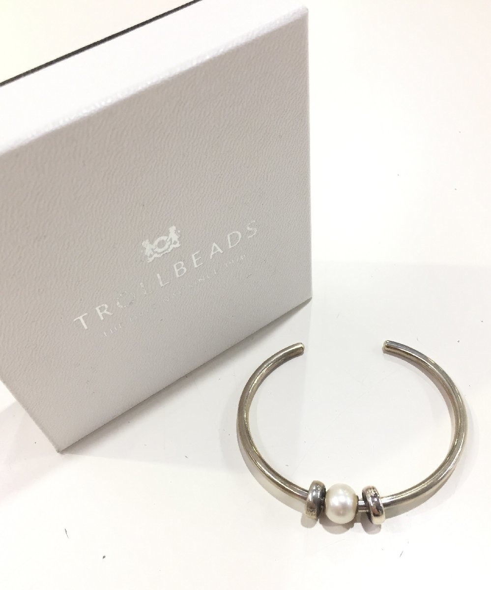 国産お得 トロールビーズ☆シルバーバングルXXSの通販 by at426's shop