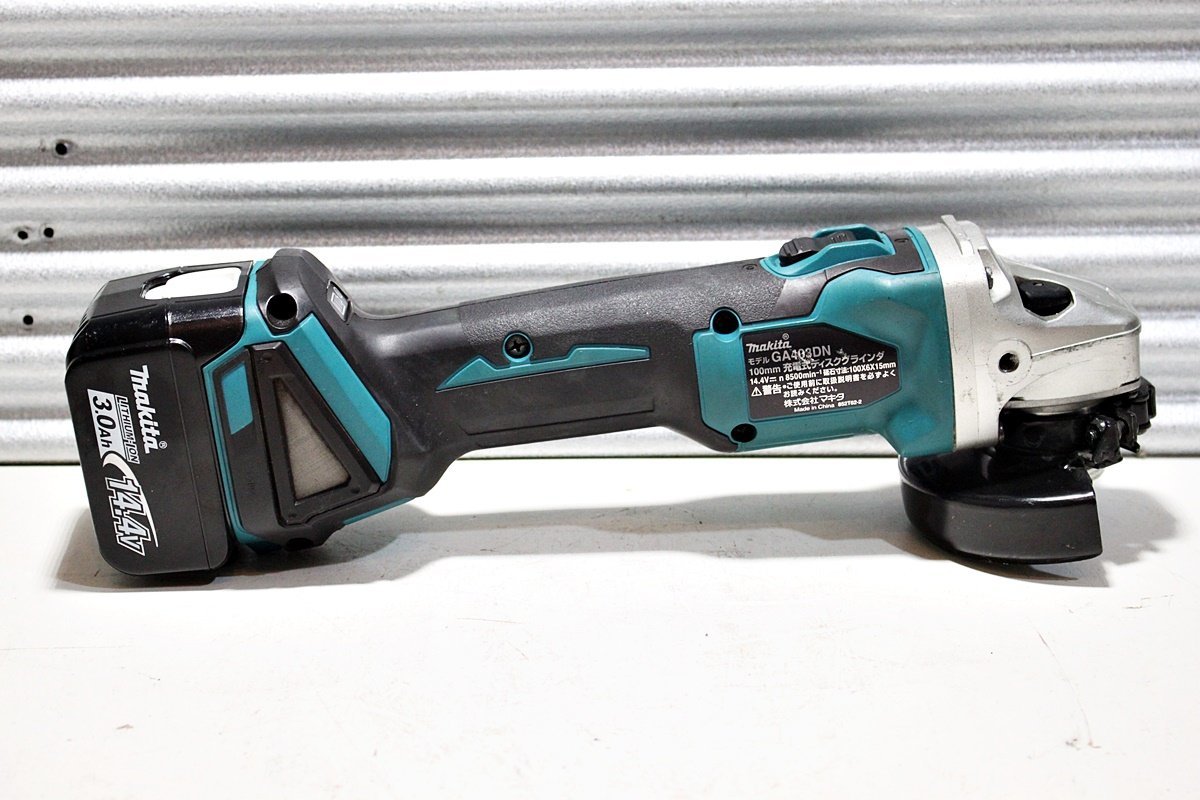 美品】makita マキタ 14.4V充電式ディスクグラインダー GA403DN
