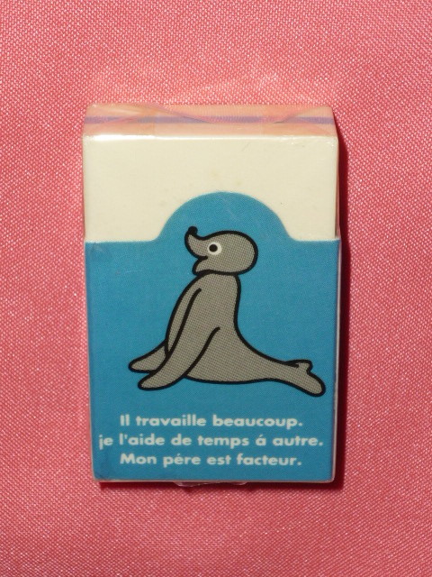  ultra rare! retro 1995 year PINGU Pingu character eraser kesi rubber *