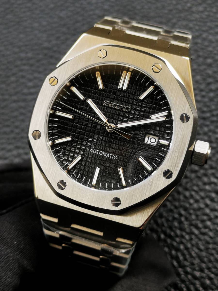 1円〜 SEIKO MOD ロイヤルオーク タイプ セイコー NH35 カスタム 1円〜 SEIKO MOD ロイヤルオーク タイプ セイコー NH35 カスタム