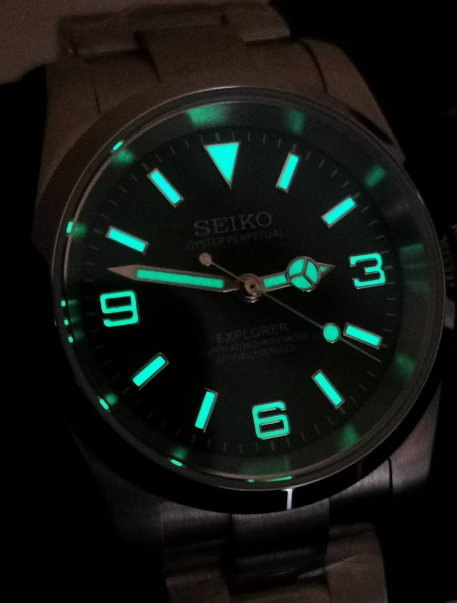 1円〜 SEIKO MOD 37mm EXPLORER カスタム 腕時計 セイコー NH38 1円〜 SEIKO MOD 37mm EXPLORER カスタム 腕時計 セイコー NH38