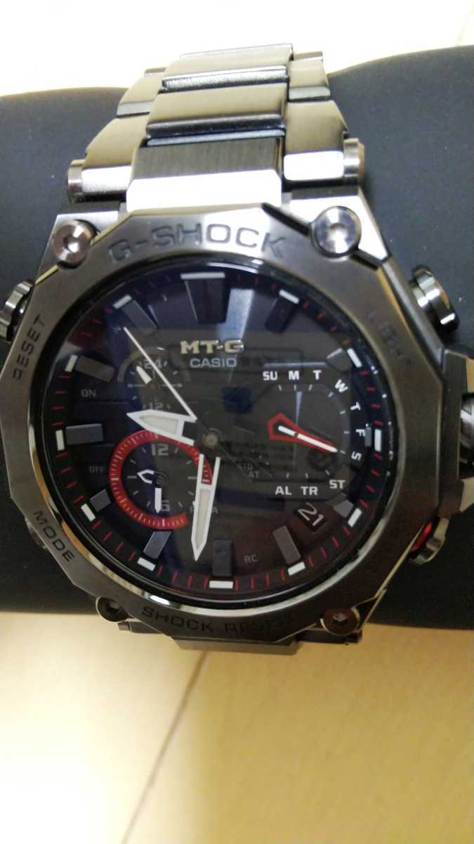 【ほぼ新品】CASIO MTG-B2000BDE-1AJR G-SHOCK カシオ MTG-B2000 Bluetooth搭載ソーラー電波時計 G-ショック ブラックIP 替えバンド付属_画像9