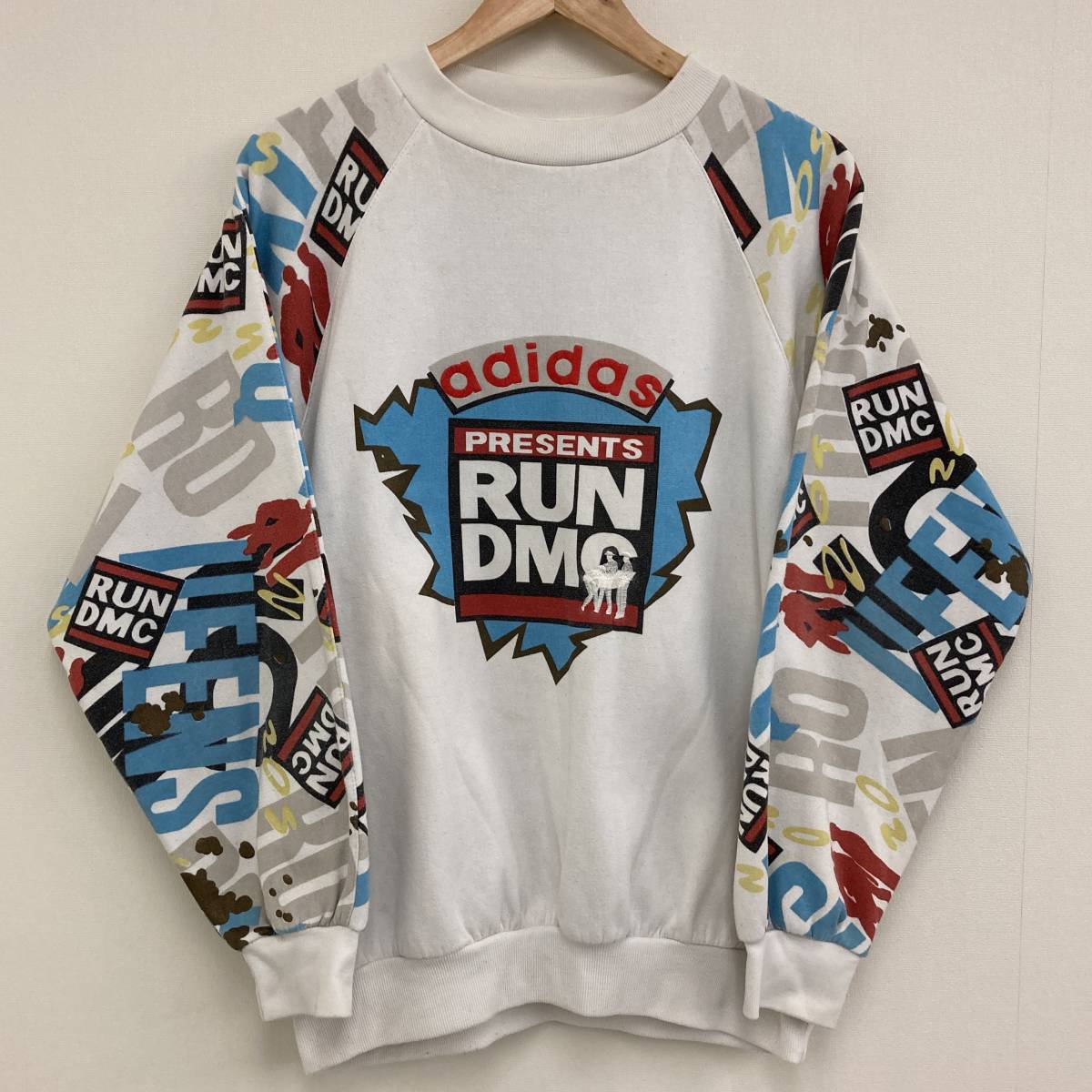 国内発送】 DMC RUN × adidas 80s レア スウェット 1101629 Tシャツ