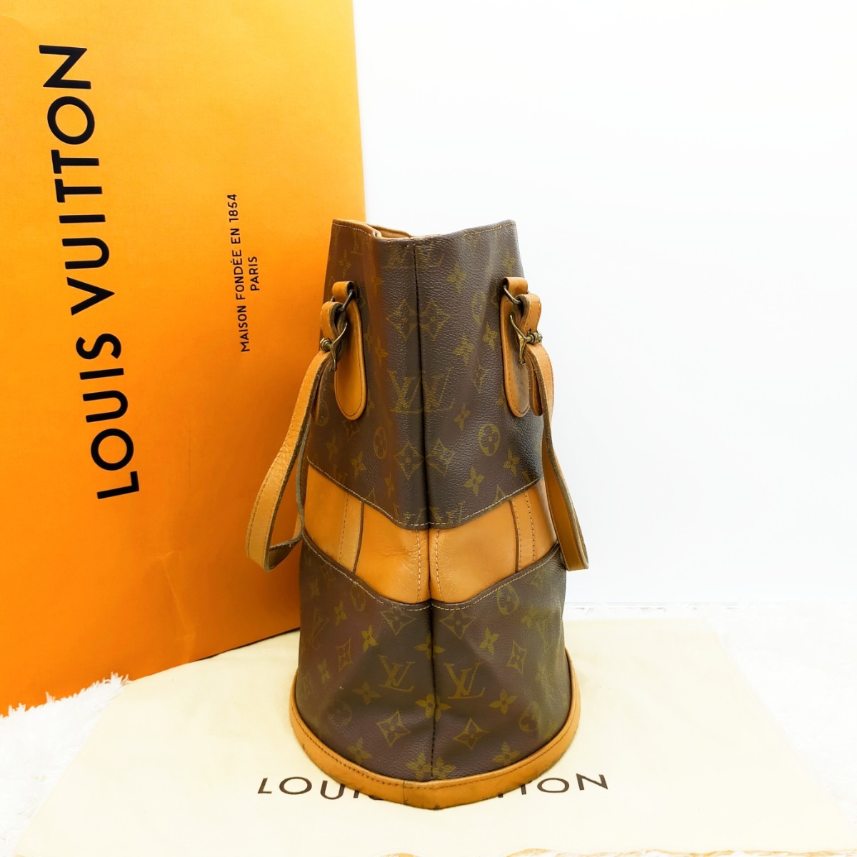 正規品 LOUISVUITTON ルイヴィトン バケット USA 限定品 ハンドバッグ
