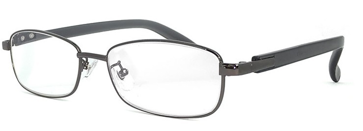 新品 老眼鏡 シニアグラス 4370 +1.50 リーディンググラス 男性用 既製老眼鏡 メンズ メタル ケース付_画像1