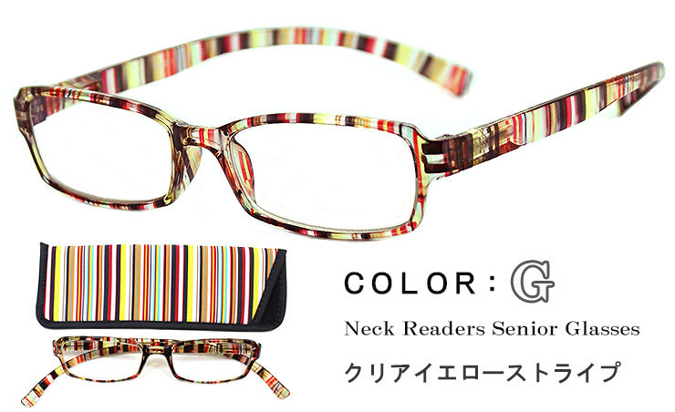 新品 老眼鏡 neck readers G +2.50 ネックリーダーズ リーディンググラス ブルーライトカット ＰＣ老眼鏡 シニアグラス Bayline_画像5