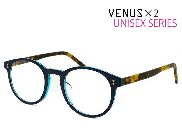 新品 メガネ ボストン型 1278-8-2 メンズ レディース 男性用 女性用 venus×2_画像1