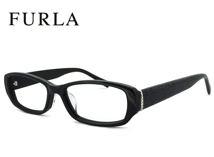 新品 フルラ メガネ FURLA 眼鏡 vu4806j-700x ジャパンフィット モデル レディース 女性用 ブラック 黒縁 黒ぶち_画像1
