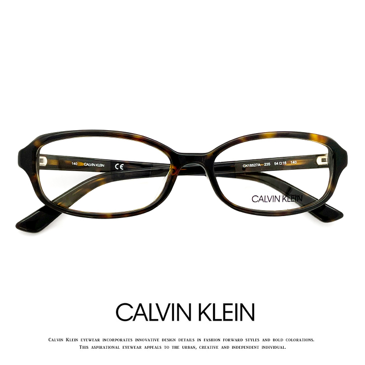 新品 カルバンクライン メガネ ck18527a-235 calvin klein 眼鏡 オーバル スクエア アジアンフィット