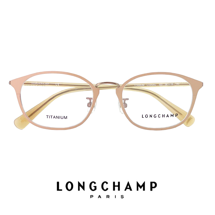 新品 ロンシャン レディース メガネ lo2508j-103 longchamp 眼鏡 ジャパンフィット チタン メタル 軽量 ボストン ウェリントン