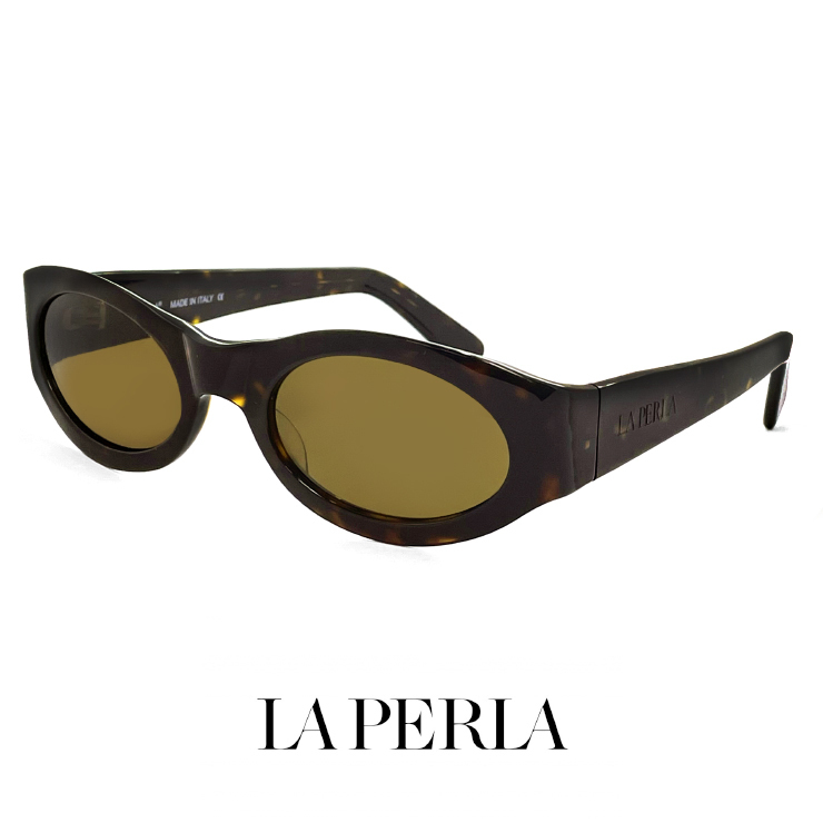 新品 La Perla ラペルラ サングラス spe003 722 オーバル 型 レディース メンズ ユニセックスモデル フレーム イタリア製_画像1