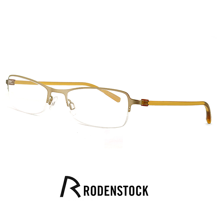 新品 ローデンストック メガネ r4548-b RODEN STOCK 眼鏡 rodenstock ナイロール ハーフリム フレーム スクエア