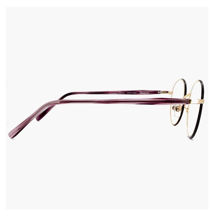 新品 日本製 AMIPARIS (アミパリ) メガネ tc-5168 53 眼鏡 オーバル 型 チタン フレーム MADE IN JAPAN 黒縁 黒ぶち_画像3