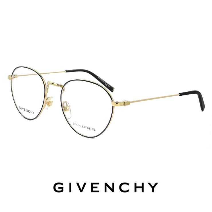 新品 GIVENCHY メガネ ジバンシー 眼鏡 gv0139 2m2 ジバンシイ ジバンシィ ユニセックス 黒ぶち ボストン メタル 丸眼鏡 丸メガネ