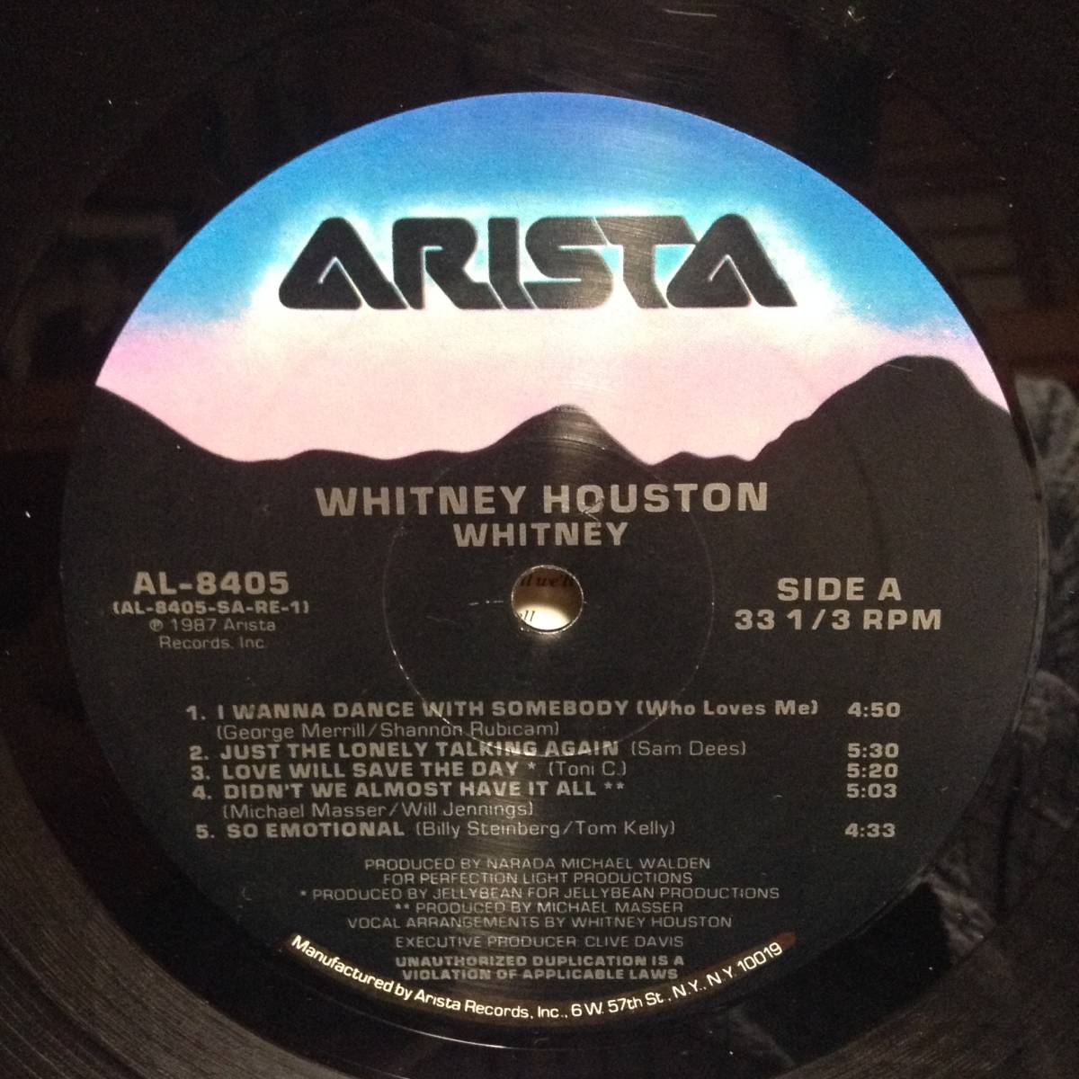 ホイットニーII～すてきなSomebody(輸入盤)／ホイットニー・ヒューストン　(LPレコード)　Whitney/Whitney Houston_画像6