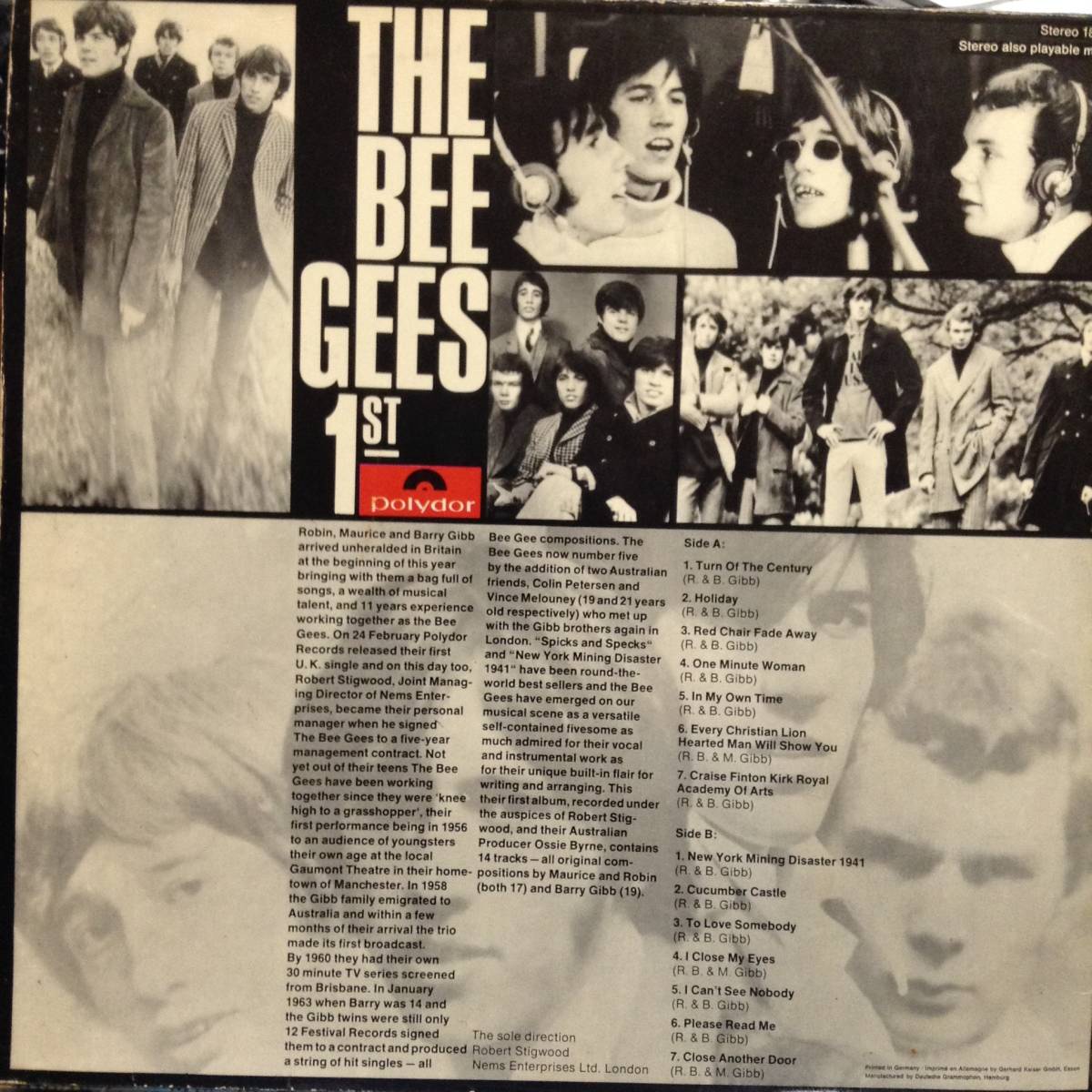 ビー・ジーズ・ファースト／ビー・ジーズ(輸入盤)　(LPレコード)　Bee Gees' 1st/The Bee Gees_画像2