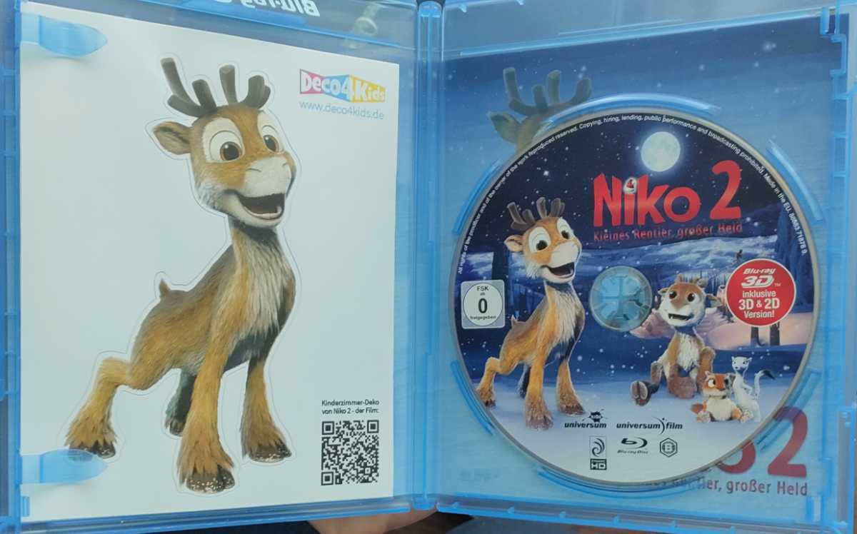 即決 送料無料 日本未発売 Niko2 空とぶニコ!! 小さな弟とボクの大冒険 3D ブルーレイ 輸入盤 日本語無し Blu-ray リージョンB_画像3
