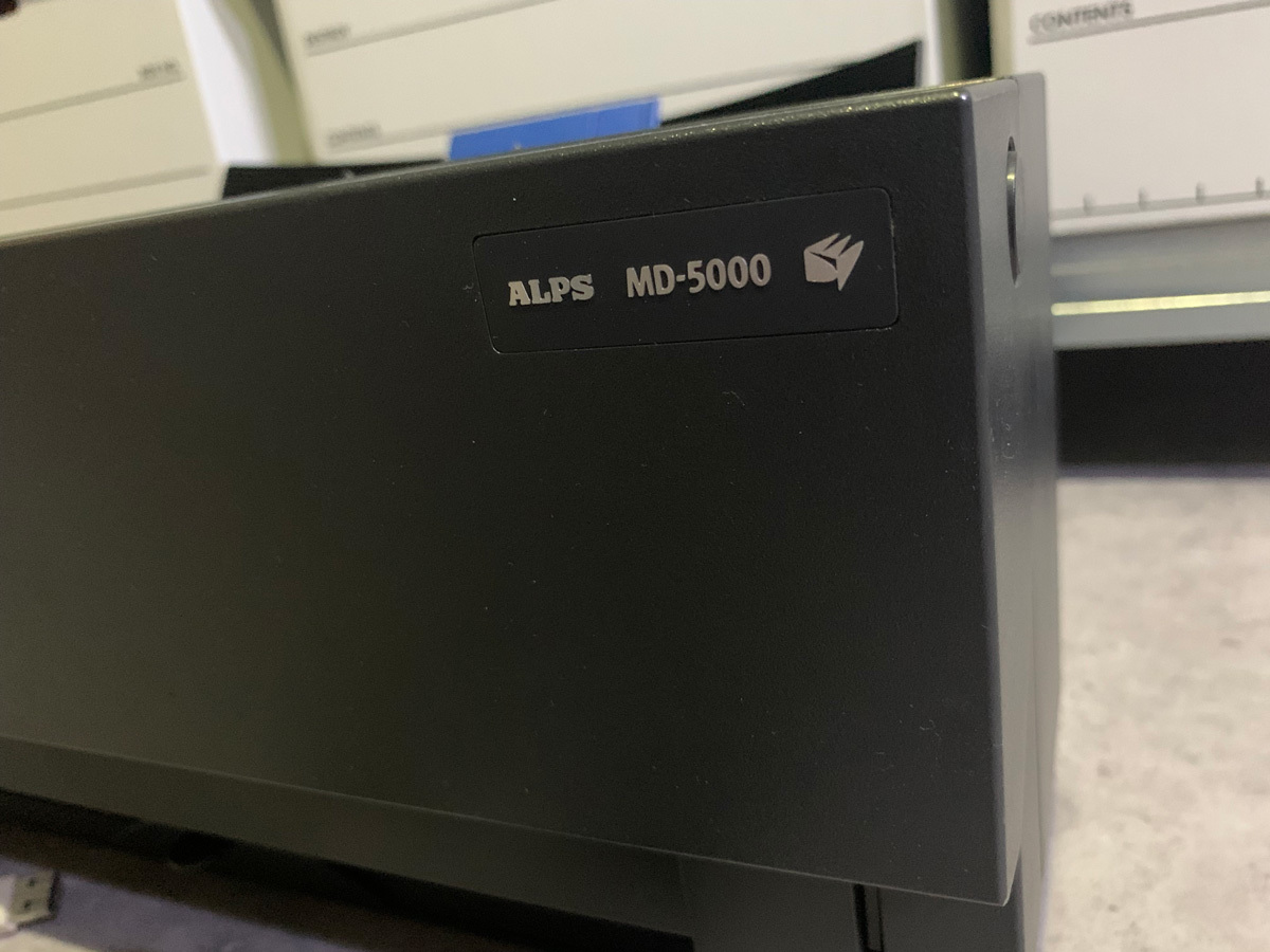 ALPS MD-5000 マイクロドライプリンタ USB接続 通電確認済み アルプス 