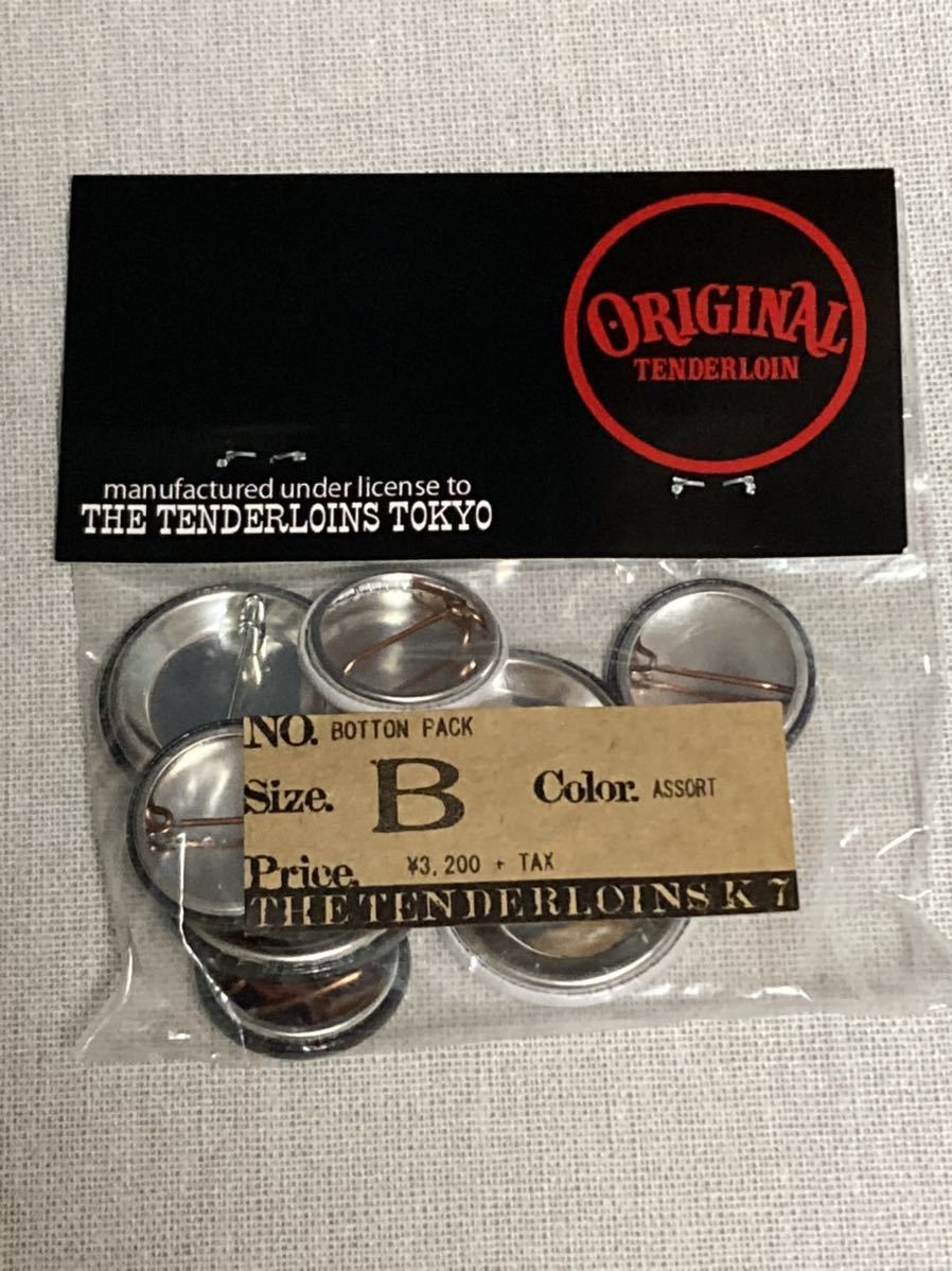 [ prompt decision ]19AW new goods unopened Tenderloin BUTTON PACK B can badge set 