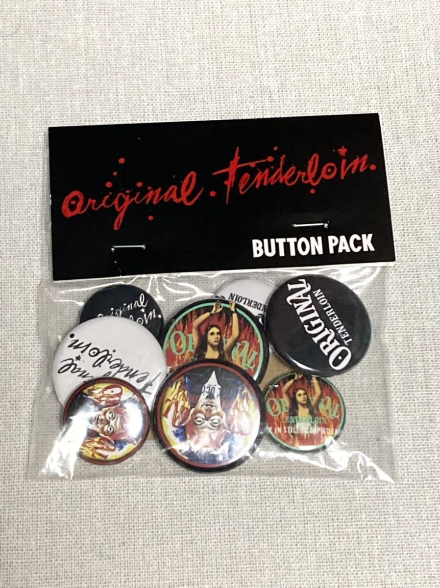 [ prompt decision ]19AW new goods unopened Tenderloin BUTTON PACK B can badge set 