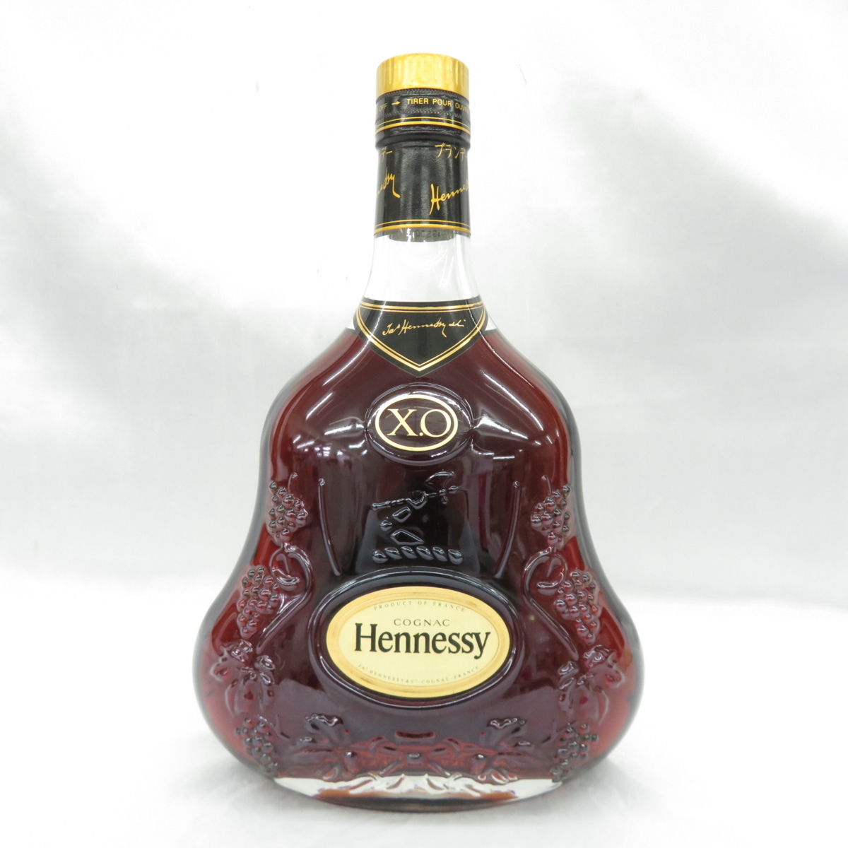 未開栓】Hennessy ヘネシー XO 金キャップ クリアボトル ブランデー
