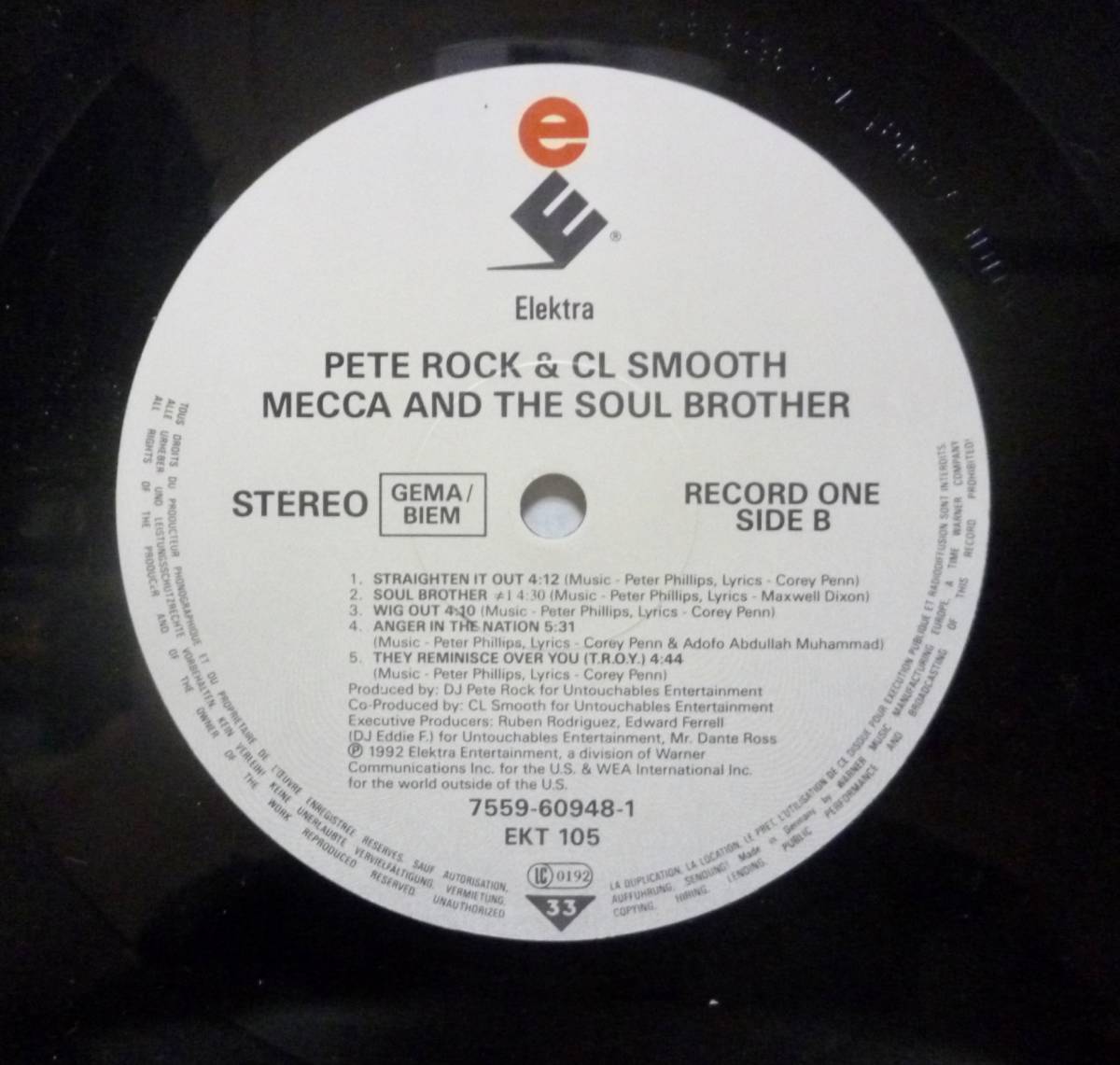 2LP Pete Rock & CL Smooth Mecca And The Soul Brother ピートロック C.L. Smoothの画像5