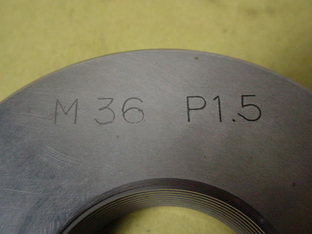 ミリサイズ ネジゲージ リングゲージ 中古品 M36*1.5 GR2-IR2 ミリサイズ ネジゲージ リングゲージ 中古品 M36*1.5 GR2-IR2