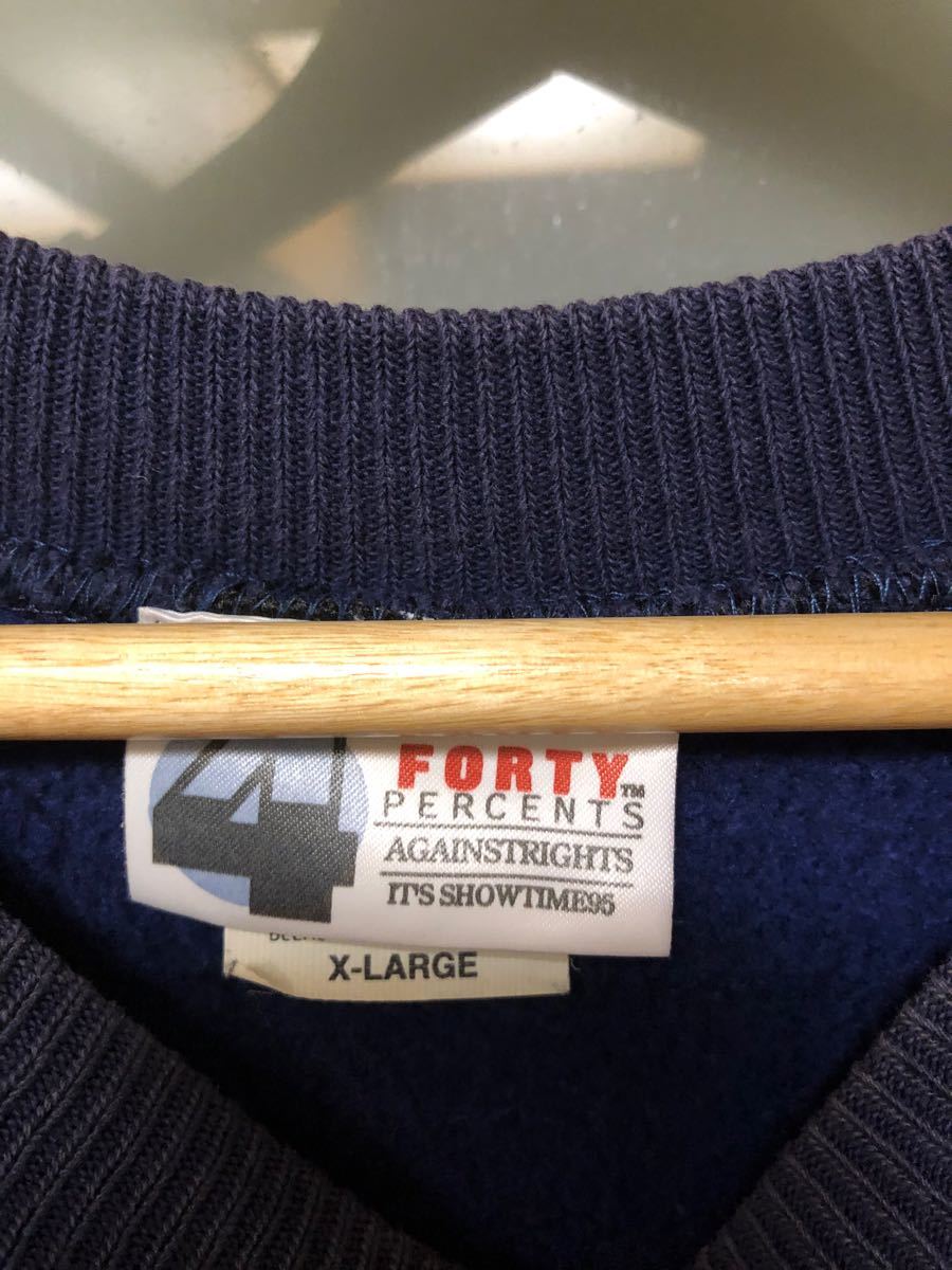 90's FORTY PERCENTS スウェット 40% フォーティーパーセント 90's FORTY PERCENTS スウェット 40% フォーティーパーセント