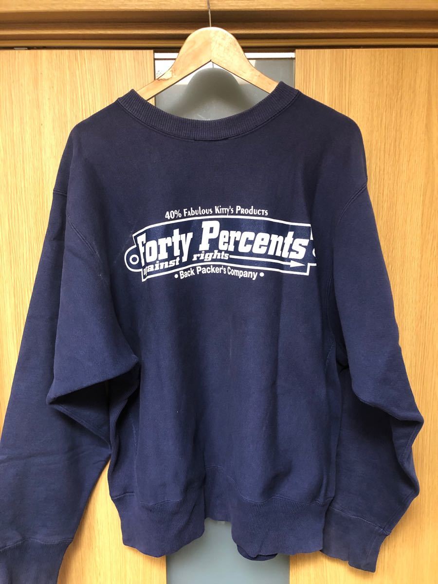 90's FORTY PERCENTS スウェット 40% フォーティーパーセント 90's FORTY PERCENTS スウェット 40% フォーティーパーセント
