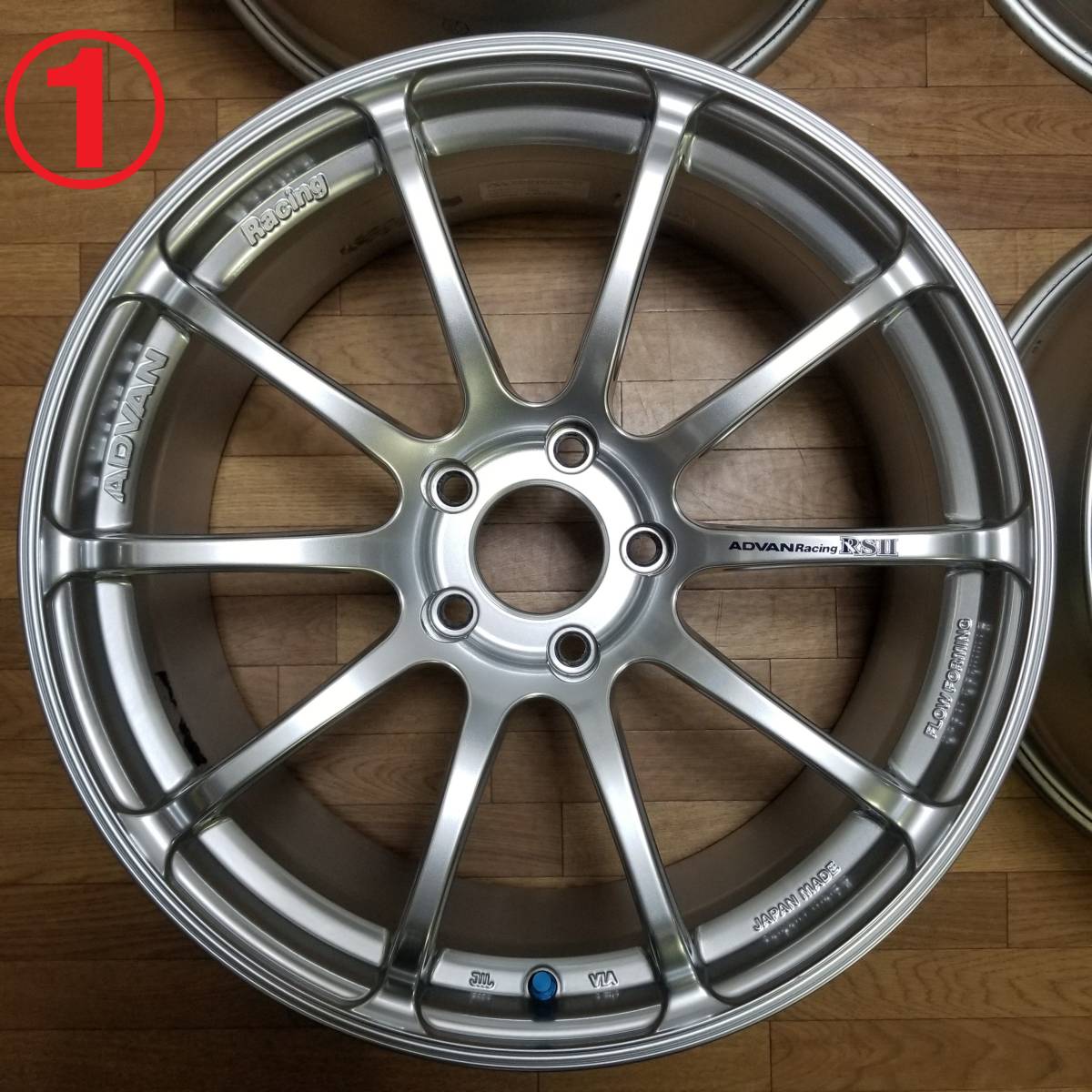 【美品】19インチ 8.5J +35 PCD120 BMW ADVAN Racing RSⅡ アドバン レーシング RS2 3シリーズ 4シリーズ 5シリーズ 9.5 RZ RS GT TC DFの画像2