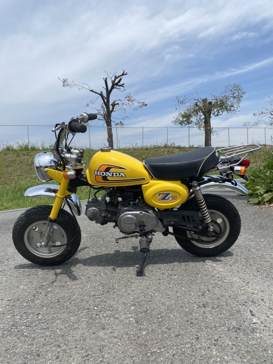 アイボリー×レッド 送料込! HONDA 純正 Z50j 国産フレーム モンキー