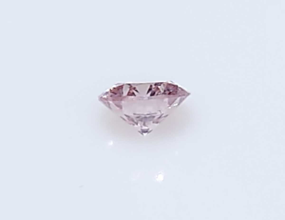 極美品！　ピンクダイヤモンド　0.045ct ソーティング付　ラウンド　ルース（LA-5339）_画像9