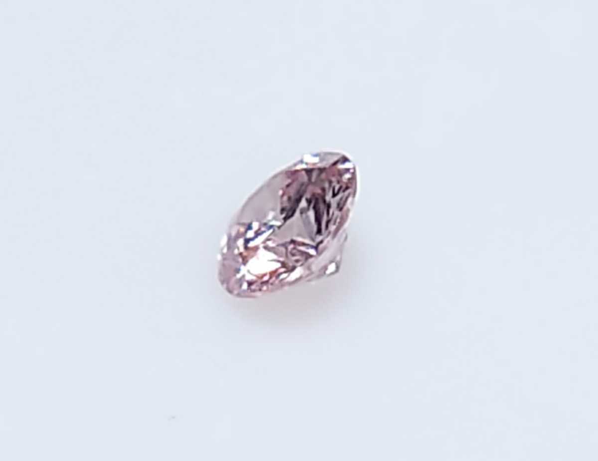 極美品！　ピンクダイヤモンド　0.045ct ソーティング付　ラウンド　ルース（LA-5339）_画像10